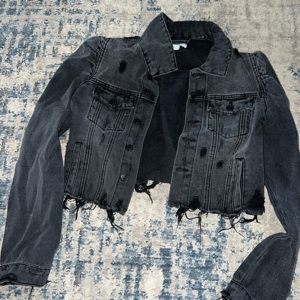 Black jean jacket